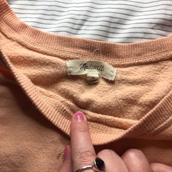 Peach Madewell crewneck! - Picture 3 of 3